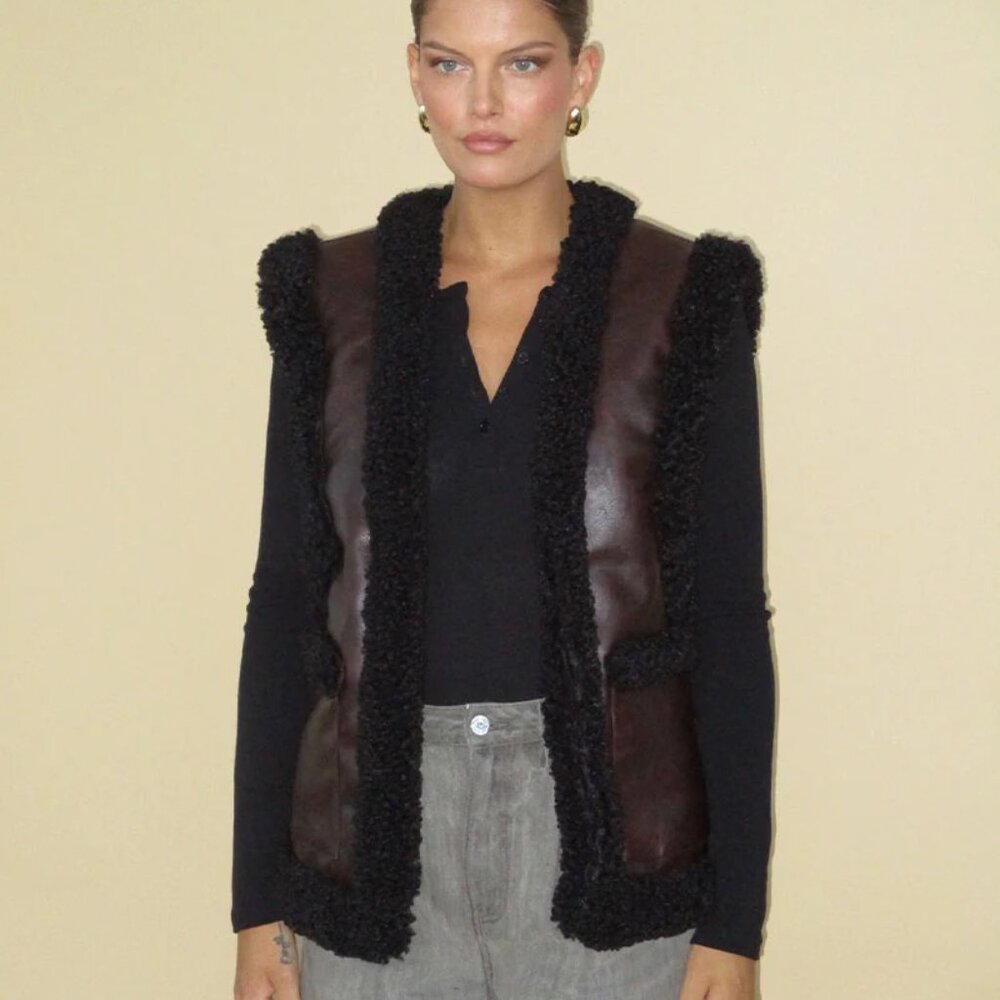 $100 off Reversible Vest (Vegan Leather)